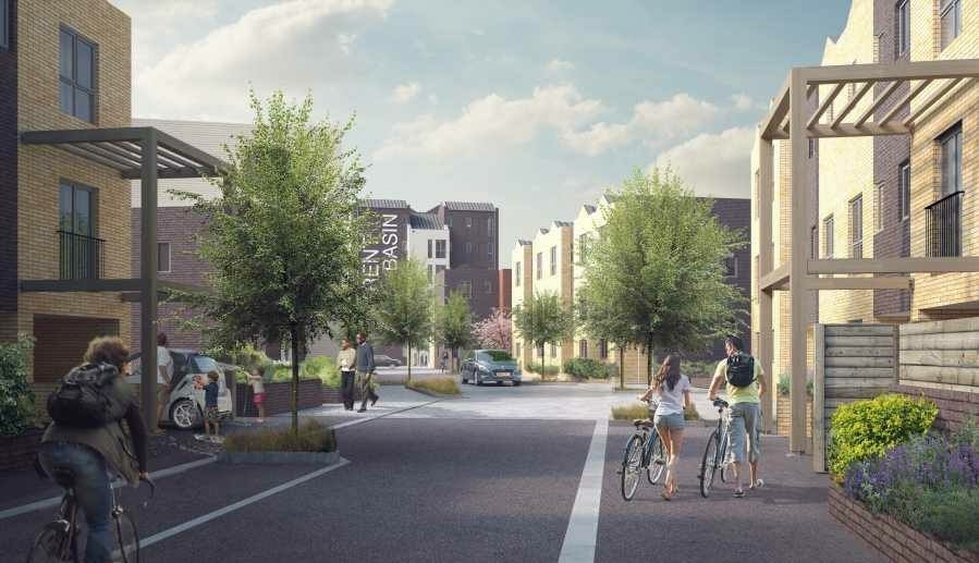 Mockup of the Trent Basin development