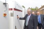 Lord Henley turns on Europe’s largest community energy battery at Trent Basin